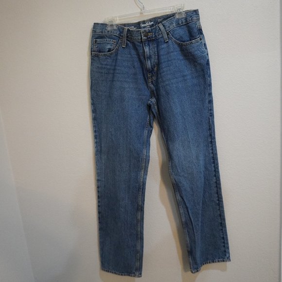 Men's Straight Fit Jeans - Dark Wash - Size 34/32 - Picture 2 of 4